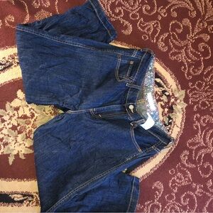 Levi's Dark Blue woman’s Jean capris with slit inside. - new or like new